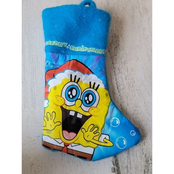 Mini merry Christmas SpongeBob stocking ornament - Picture 2 of 3